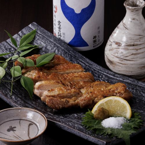 【豪快な網焼き】阿波尾鶏の一枚焼き◆溢れる肉汁と濃厚な旨味