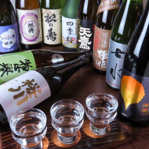 【◇地酒を堪能◇】厳選された栃木の銘酒から選べる！至福の3種飲み比べ♪気に入ったお酒は1合～飲める♪