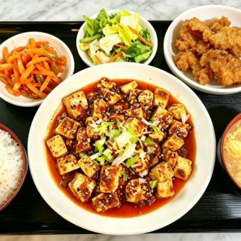 【ランチ】麻婆豆腐定食のご予約★ソフトドリンク1杯無料！