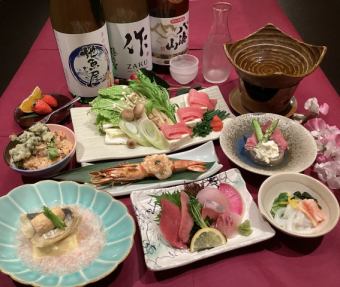 本鮪中トロしゃぶしゃぶコース 2時間飲み放題付 全8品/5990円(税込) 【3月3日~スタート】