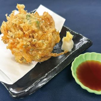 桜エビと新玉ねぎのかき揚げ