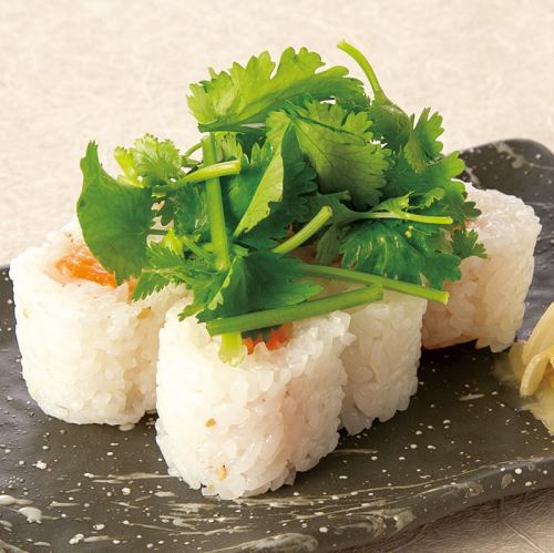 あて巻き サーモンパクチー