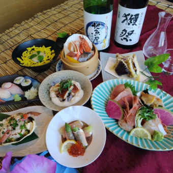 【6/22~】 夏の極み個別盛り【海鮮蒸篭】6990円コース ※飲み放題付