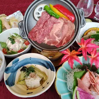 【9/7～】秋の個別盛りコース　2H飲み放題付 【陶板焼き】/5,990円(税込)