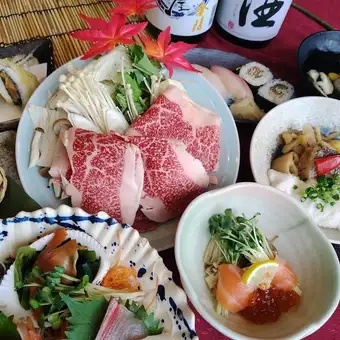 【9/7～】秋の個別盛り極み贅沢コース　2H飲み放題付 【しゃぶしゃぶ】/6,990円(税込)