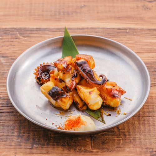 Squid geso grilled with sweet sauce