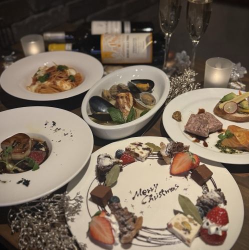 クリスマス限定コースも◎