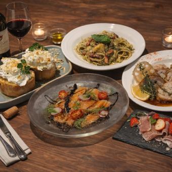 【女子会限定コース】スパークリングワインボトル付き！￥6,500