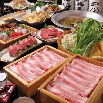[New Year's and Year-End Party Special Course] 11 dishes including Hakata Motsunabe and Hida Beef Premium Loin Roasted in a Tile, with 2 hours of all-you-can-drink included, for 7,000 yen with coupon use