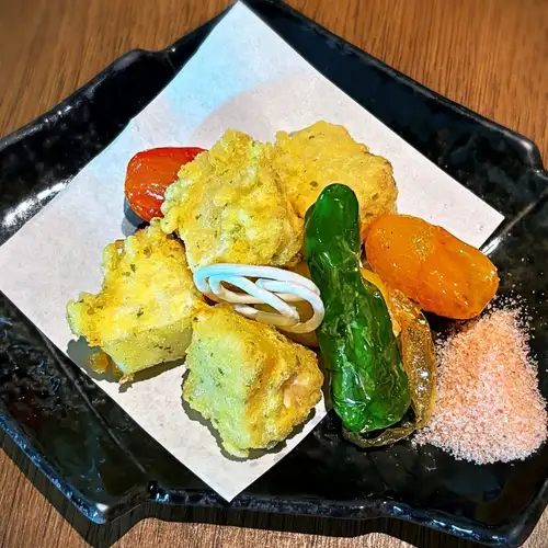 Camembert cheese fritters