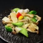 鹽炒蝦和魷魚