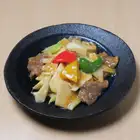 豚肉と真菰だけの細切り炒め