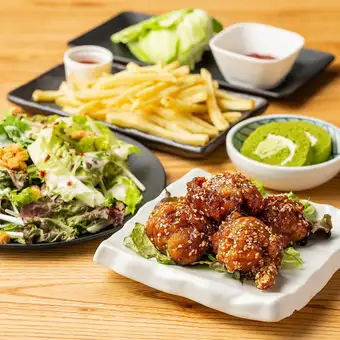 【お手軽コース】2時間飲み放題＋カツオたたき、おでん、海鮮手巻き等全7品◆3000円