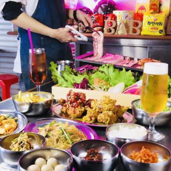[Limited to 3 groups for lunch] Up to 4 hours! Endless all-you-can-eat and all-you-can-drink course with over 80 dishes including samgyeopsal