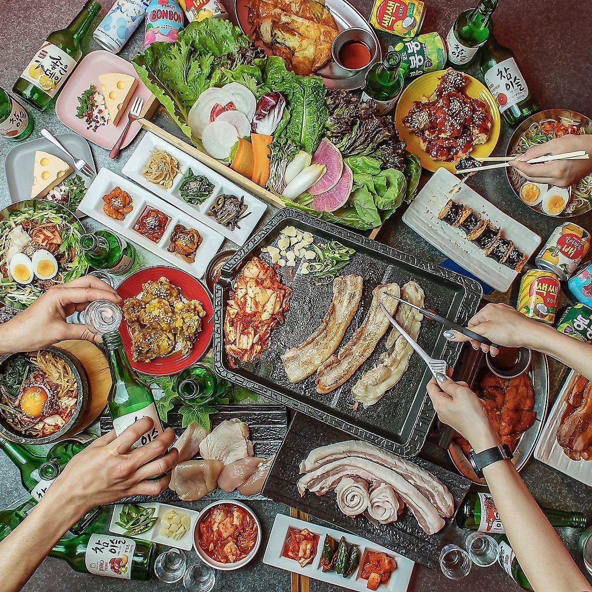 Up to 4 hours! Endless all-you-can-eat and drink over 80 types of samgyeopsal and more!