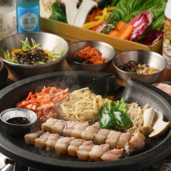 【バブ堪能☆赤字プラン】ヘルシーサムギョプサル☆50品食べ放題2時間2980円