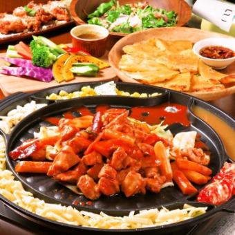 [如果你想享受受欢迎的韩国料理]非常受欢迎! ◆韩国套餐◆ [8道菜/2人〜] 2,750日元（含税）