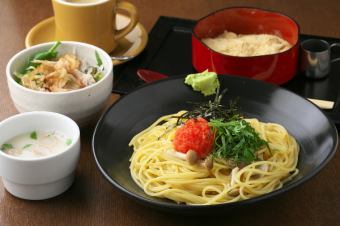 Hakata Mentaiko and Shimeji mushrooms with green shiso flavor Rinjiro set 1900 yen → 1700 yen