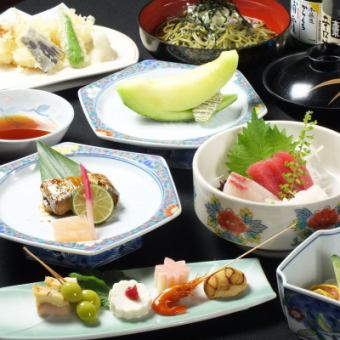 [Plum course] 8 dishes total 4400 yen