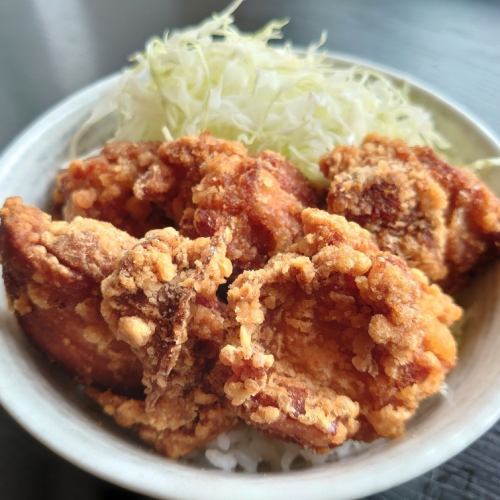 Fried chicken rice bowl