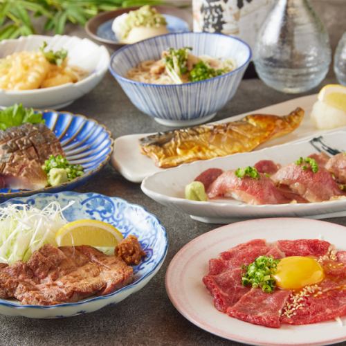 A hidden izakaya with private rooms! Enjoy creative Japanese meat cuisine! Popular meat sushi and horse sashimi from Kumamoto are available.