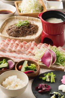 期間限定【~8/31】くり豚しゃぶしゃぶ食べ放題+2時間飲み放題付コース 3000円⇒★2500円★