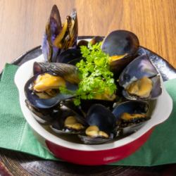 Mussels white wine steamed