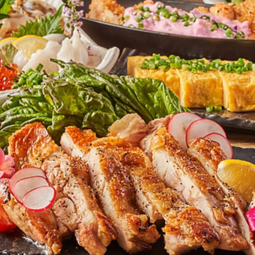 宴会に【一番人気★鍋付★"焼き鳥&刺身】含む150品以上3H食べ飲み放題コース★3980円⇒3480