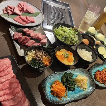 【忘年会/各種宴会プラン】満足コース6,600円（コース+飲み放題120分）