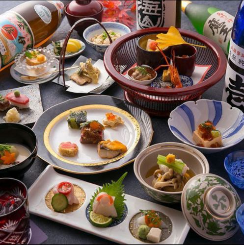 旬の味覚を揃えたコース