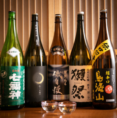 各地から仕入れる日本酒