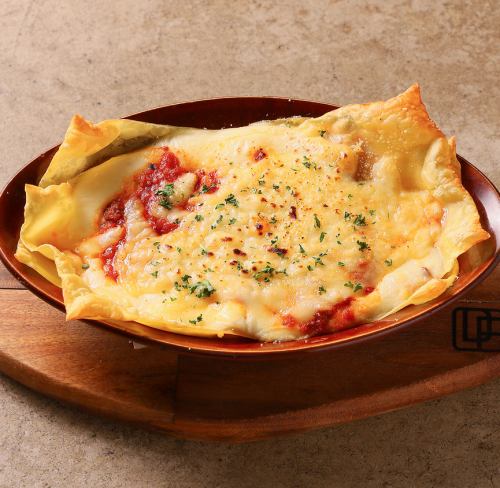 DEAR FROM special lasagna topped with plenty of cheese