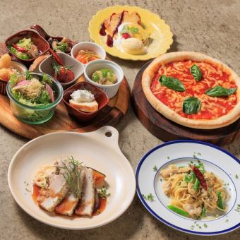 ★当店一番人気★リピーター率80%! 驚きの全12品【大満足プラン】2h飲放付3980円 (税込4378円)