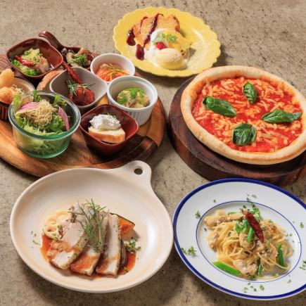 ★当店一番人気★リピーター率80%! 驚きの全12品【大満足プラン】2h飲放付3980円 (税込4378円)