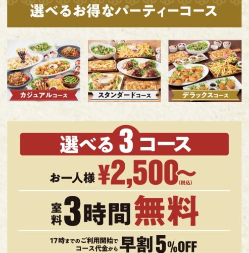 大好評！パーティーコース
