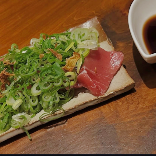 マグロネギまみれ