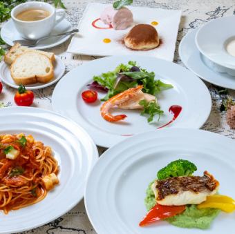 2025년 12월 1일~2026년 2월 28일의 특별 점심 「디아리오 코스」3800엔(부가세 포함)
