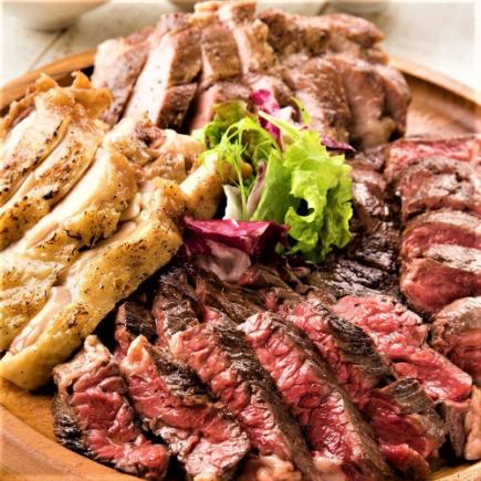 [Great for entertaining or parties] 3-hour all-you-can-drink special grill course including black wagyu steak, 4,980 yen ⇒ 3,980 yen {10 dishes total}