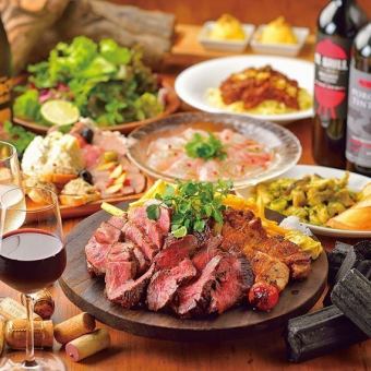 [Super luxurious ◎] 3-hour all-you-can-drink Japanese and Western special course including black wagyu beef, horse sashimi, and seafood, 5,980 yen ⇒ 4,980 yen {total of 12 dishes}