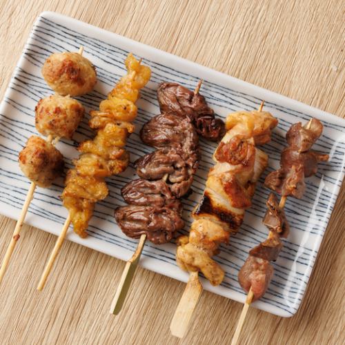 Assortment of 5 pieces of yakitori