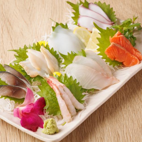 今日的7种刺身拼盘