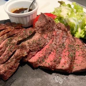 北海道産★亜麻仁の恵み牛★希少部位ラムイチのステーキ(200g)