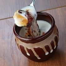 Handmade jar pudding
