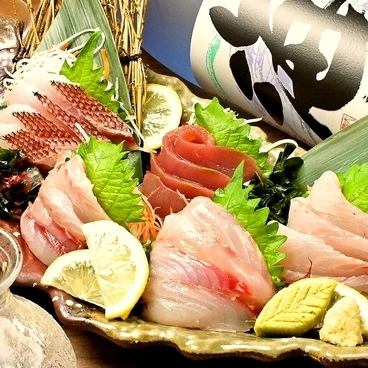 Fresh fish and sake!