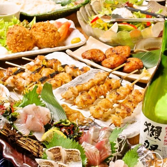 7 dishes with all-you-can-drink for 2 hours starting from 4,000 yen★