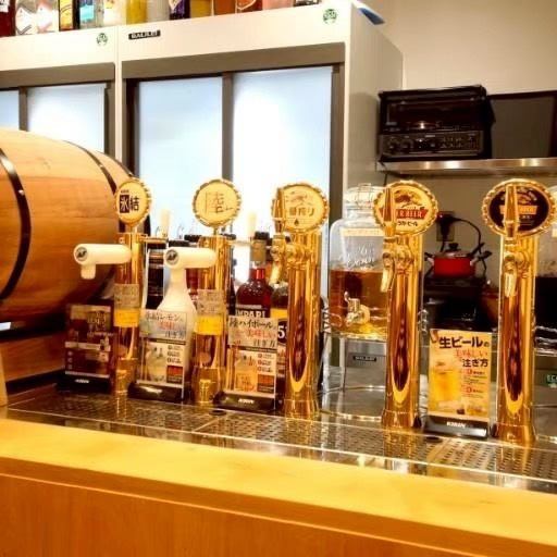 専用ビアサーバーで美味しく楽しく昼飲み満喫♪