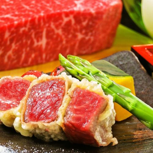 【可以充分享受由长崎县产的稀有黑毛和牛制成的肉味的料理】长崎县产黑毛和牛的肉食天堂