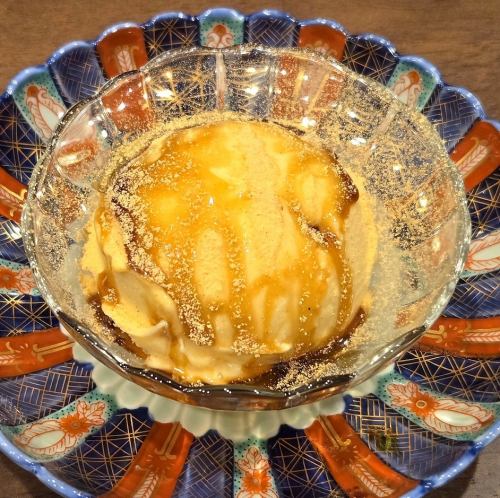 黒蜜きなこがけバニラアイス