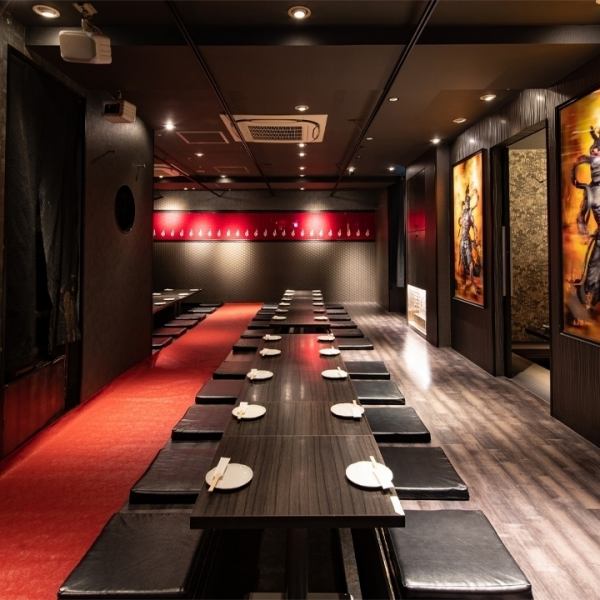 A 2-minute walk from the north exit of Kariya Station !! You can use it conveniently in various scenes ♪ You can use it for various purposes such as town cons, chasing cons, entertainment, banquets, welcome and farewell parties, dates, etc.We also accept consultations for overtime reservations.The photo shows a private banquet room for 40 people, and a drinking party for a large number of people.