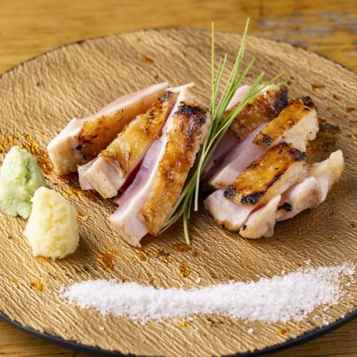 地鶏モモタタキ